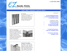 Tablet Screenshot of ezpanelpools.com